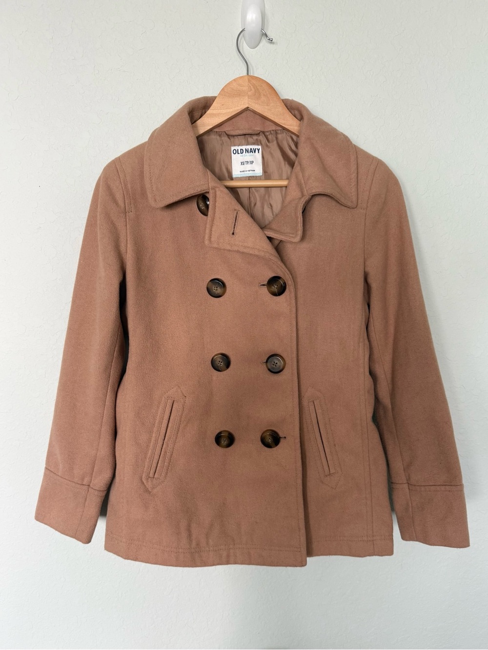 Old Navy Wool Blend Double-Breasted Peacoat